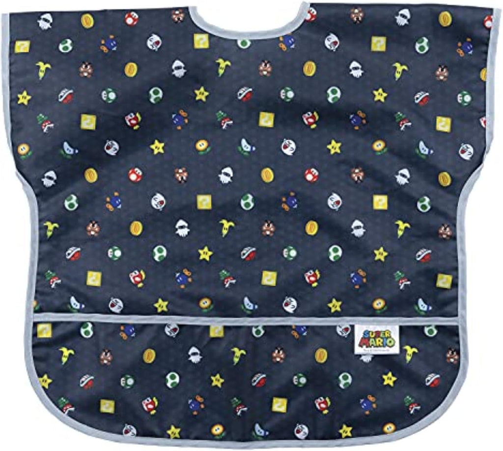 Bumkins Bibs - Toddler Bibs, Waterproof, Large for 1-3 Years, Short Sleeve