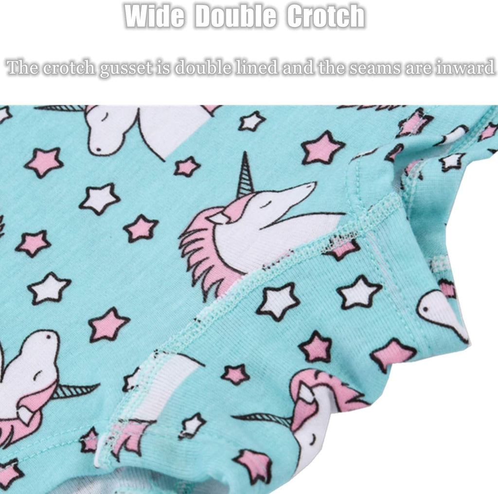 Cczmfeas Girls Hipster Cotton Underwear Boyshort Panties 6 Pack