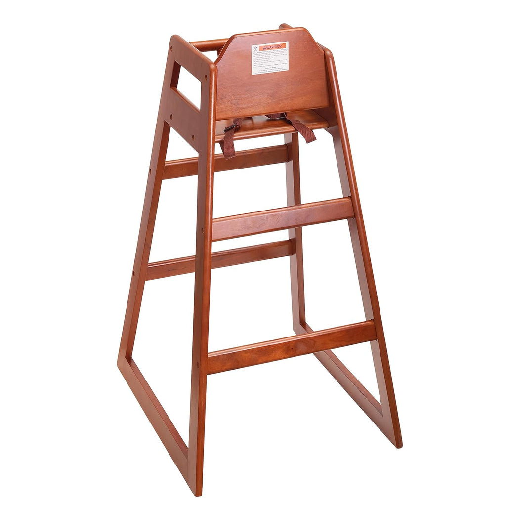 Stager Direct, Seating Ready-to-Assemble Restaurant Wood Bar Height High Chair, Baby Highchairs, Durable Dining Feeding Chair with Steps, High Chairs for Babies and Toddlers, (n 02)