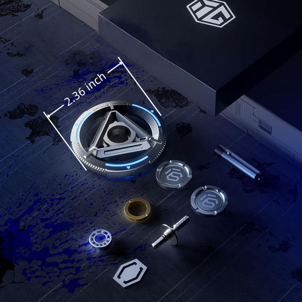 Fidget Spinner for Adults Big Heavy Metal Fidget Spinner Aswesome and Fast Fidget Spinner Longest Spinning with Stainless Steel Bearing R188