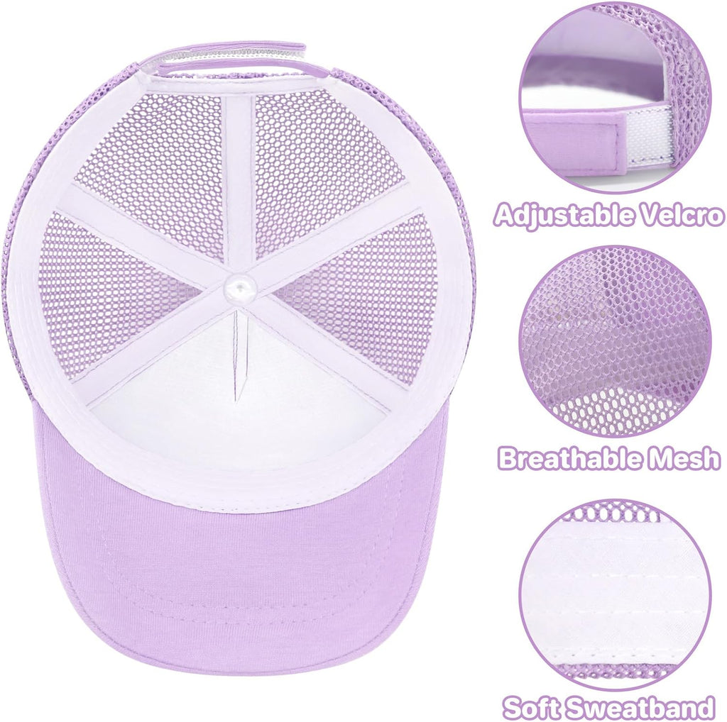 qikqik Baby Baseball Cap Toddler Baseball Hat with Mesh Infant Sun Hat UPF 50+ Baby Ball Cap Toddler Girl Hats Kids Hat Boys