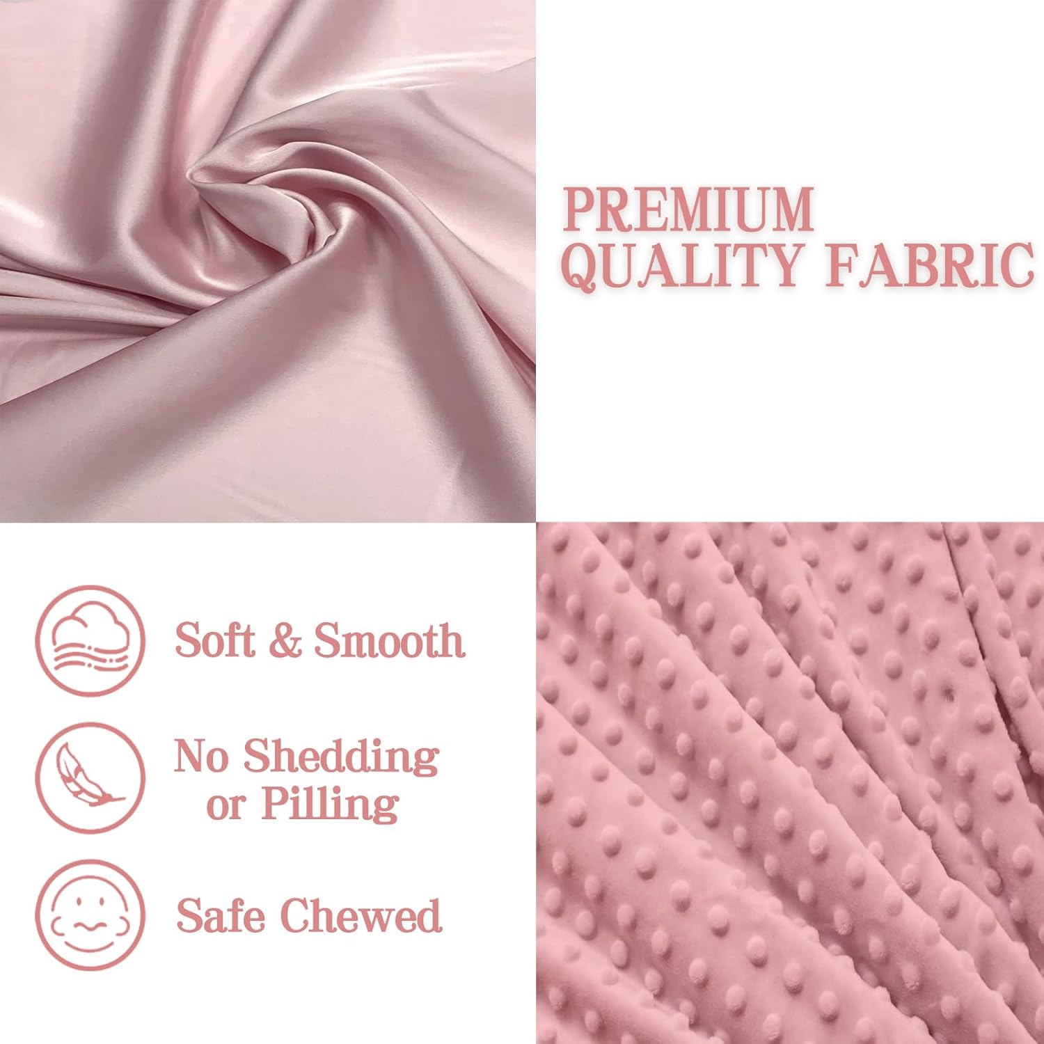 Loveys for Babies, Soft Baby Security Blanket Lovies for Babies, Stuffed Animals Blankie for Newborn Infant with Baby Snuggle Toy, Gilrs Gifts Pink Bunny Security Blanket 16 Inch