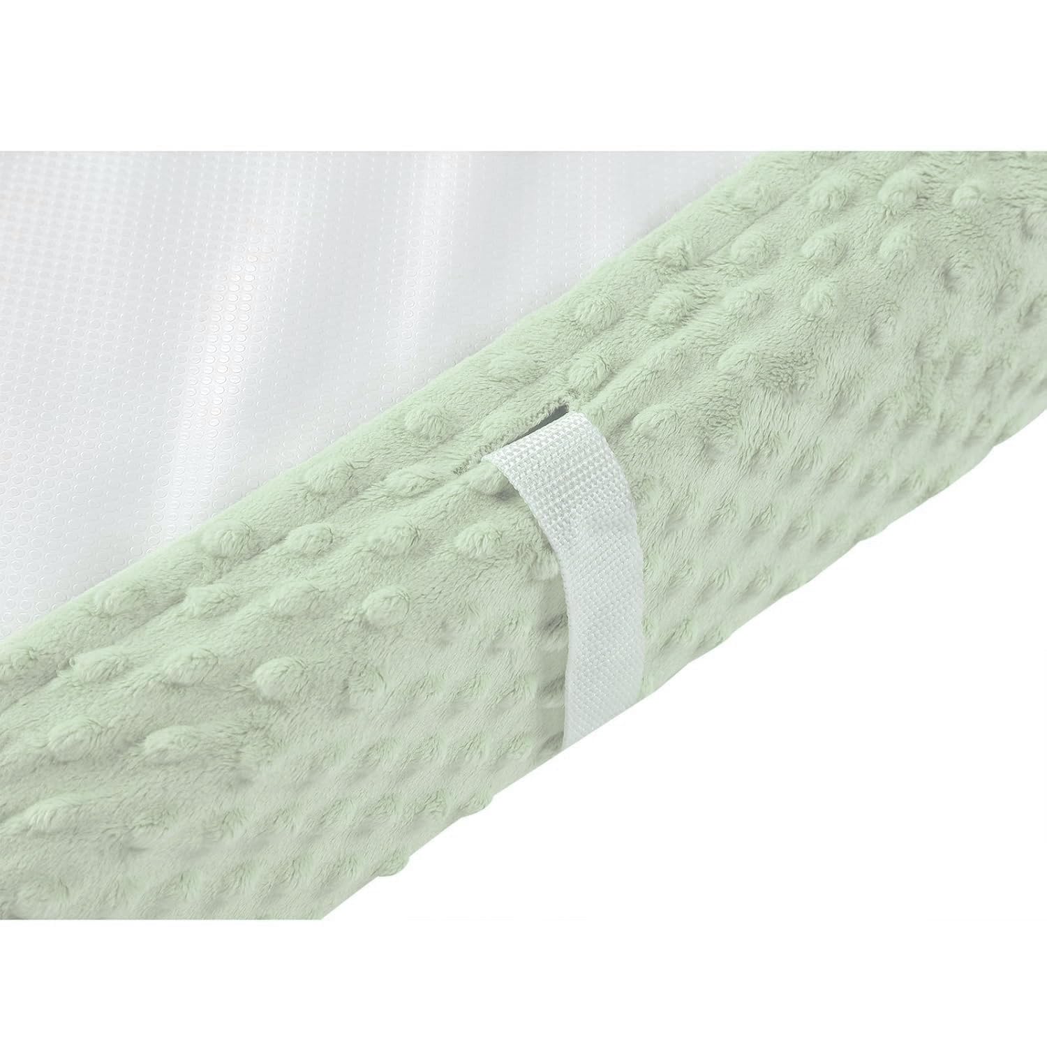 Baby Changing Pad Cover, Super Soft Plush Dot Diaper Changing Table Covers for Baby Girls and Boys, Ultra Comfortable, Safe for Babies, Fit 32"/34'' x 16" Pad (Green)