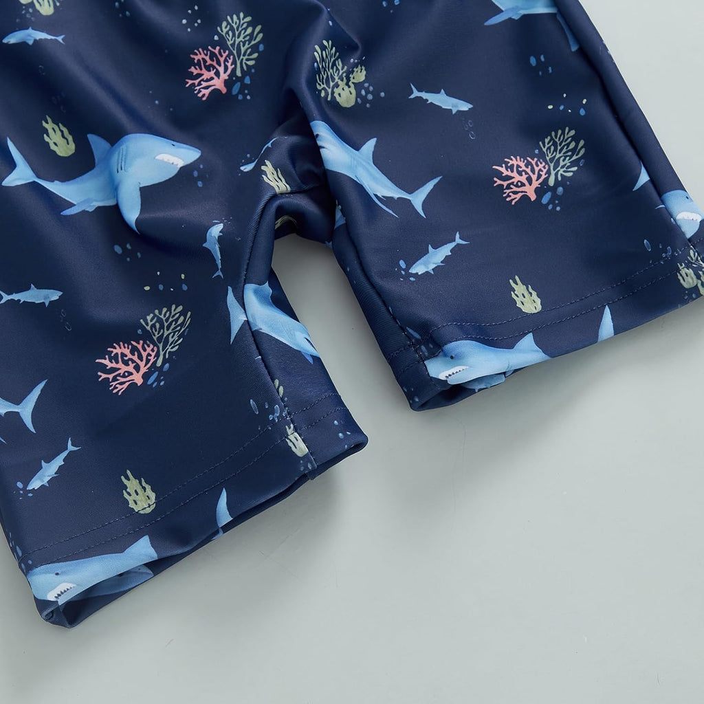 Hnyenmcko Baby/Toddler Boy Rash Guard Swimsuit Long Sleeve One Piece Zipper Swimwear Sunsuit Infant Bathing Suit Beachwear