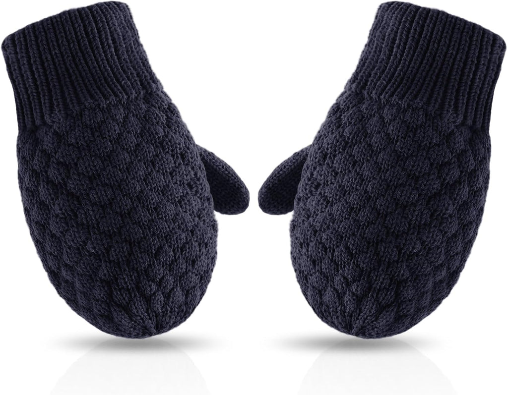 Baby Knit Mittens Toddler Boys Girls Gloves Winter Infant Newborn No Scratch Mitten 0-3 Years