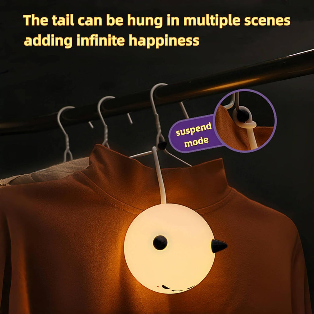 Cute Monster Night Light for Kids,Cute Monster lamp Soft Silicone Lamp 3 Level Dimmable Changing Rechargeable Breastfeeding Nursery Portable Kawaii Lamps,Bedside Lamp for Baby and Toddler,Boy Girls