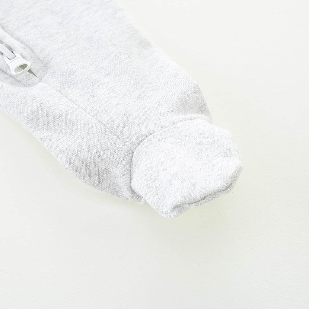 Baby Romper 100% Organic Cotton Pajamas One Piece Long Sleeve Zipper Footie Onesie for 0~12M Baby