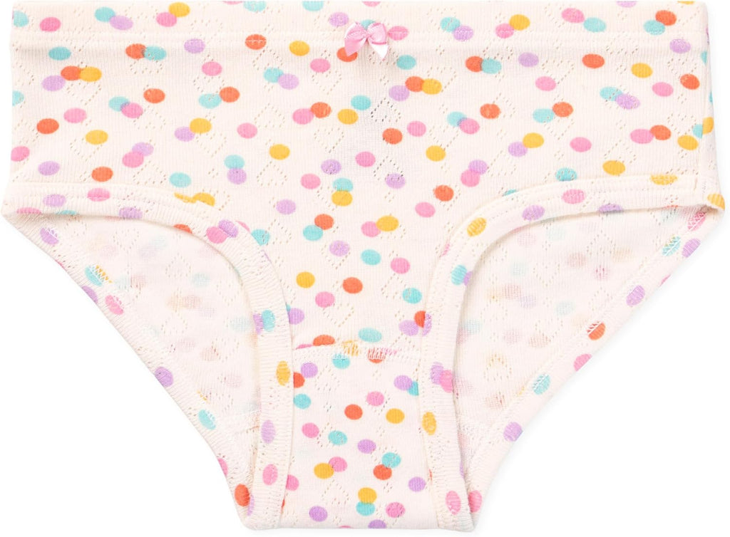 Lucky & Me Erica Girls Bikini 100% Organic Cotton Children's Underwear 6 Pack