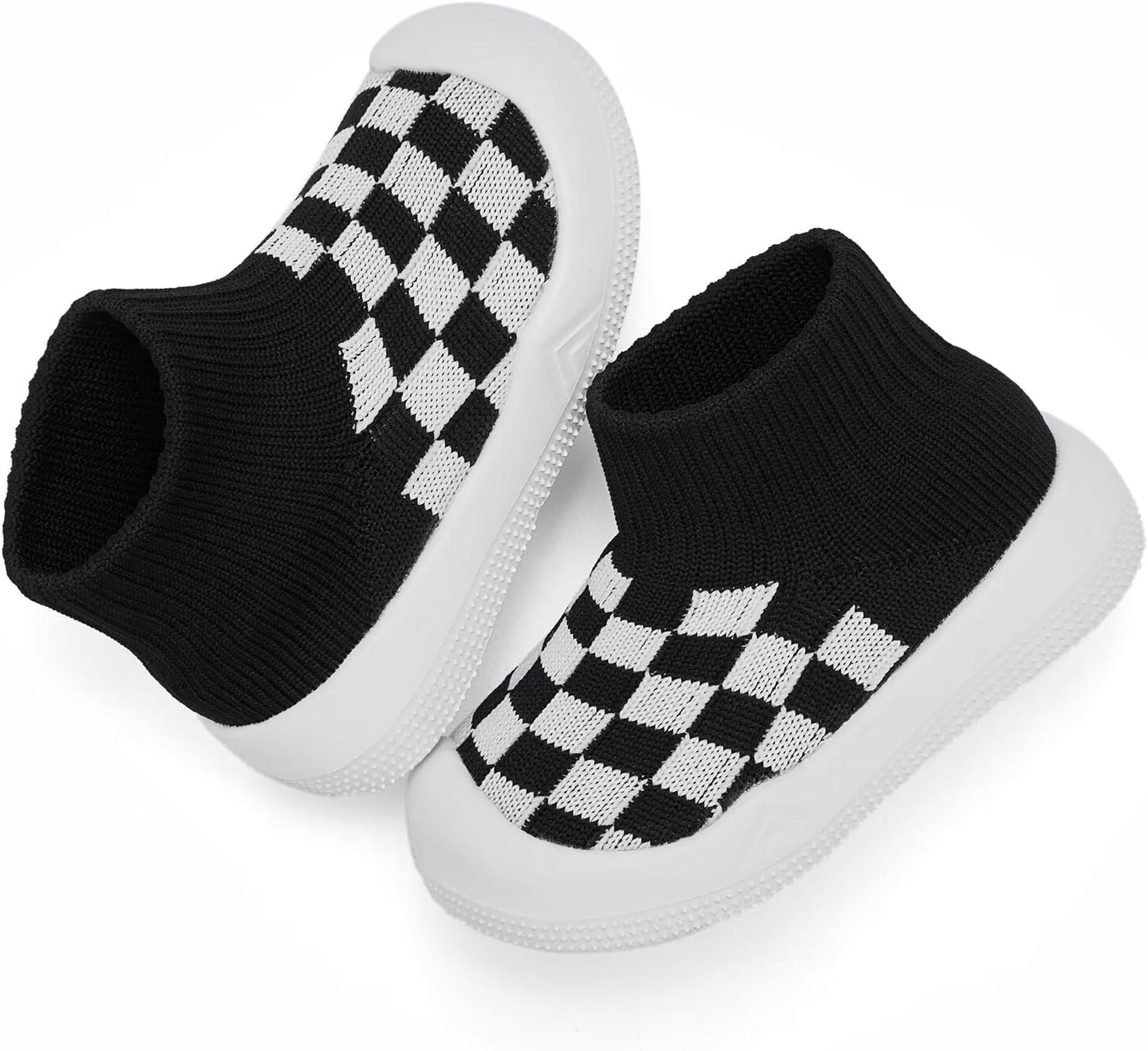 Eashi Baby Boy Girl Non-Skid Indoor Infant Walking Shoes Breathable Warm Elastic Sock Shoes with Memory Sole Protect Toes Outdoor Sneakers