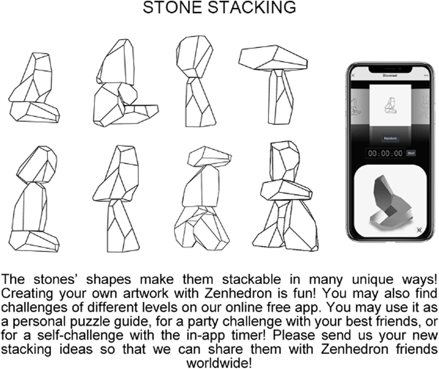 Stylish Handcrafted Art, a Stacking Puzzle, a Brain Teaser, and a Fidget Toy! We Heard Your Comments, so we Added Stacking Videos, Other Information, and Changed The Price!