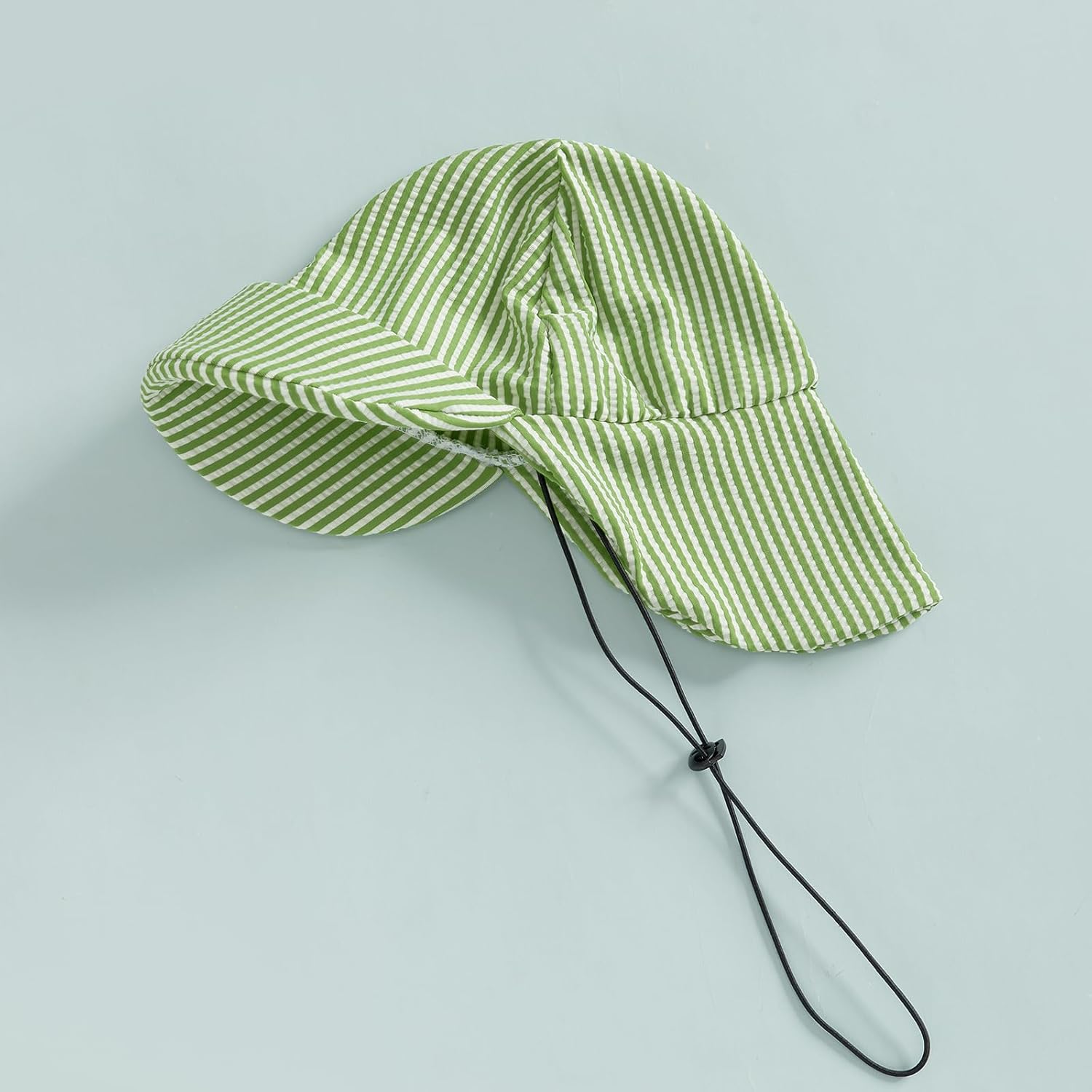 Toddler Baby Boys Seersucker Short Sleeve One Piece Rash Guard Swimsuit Zipper Bathing Suit Swimwear with Hat