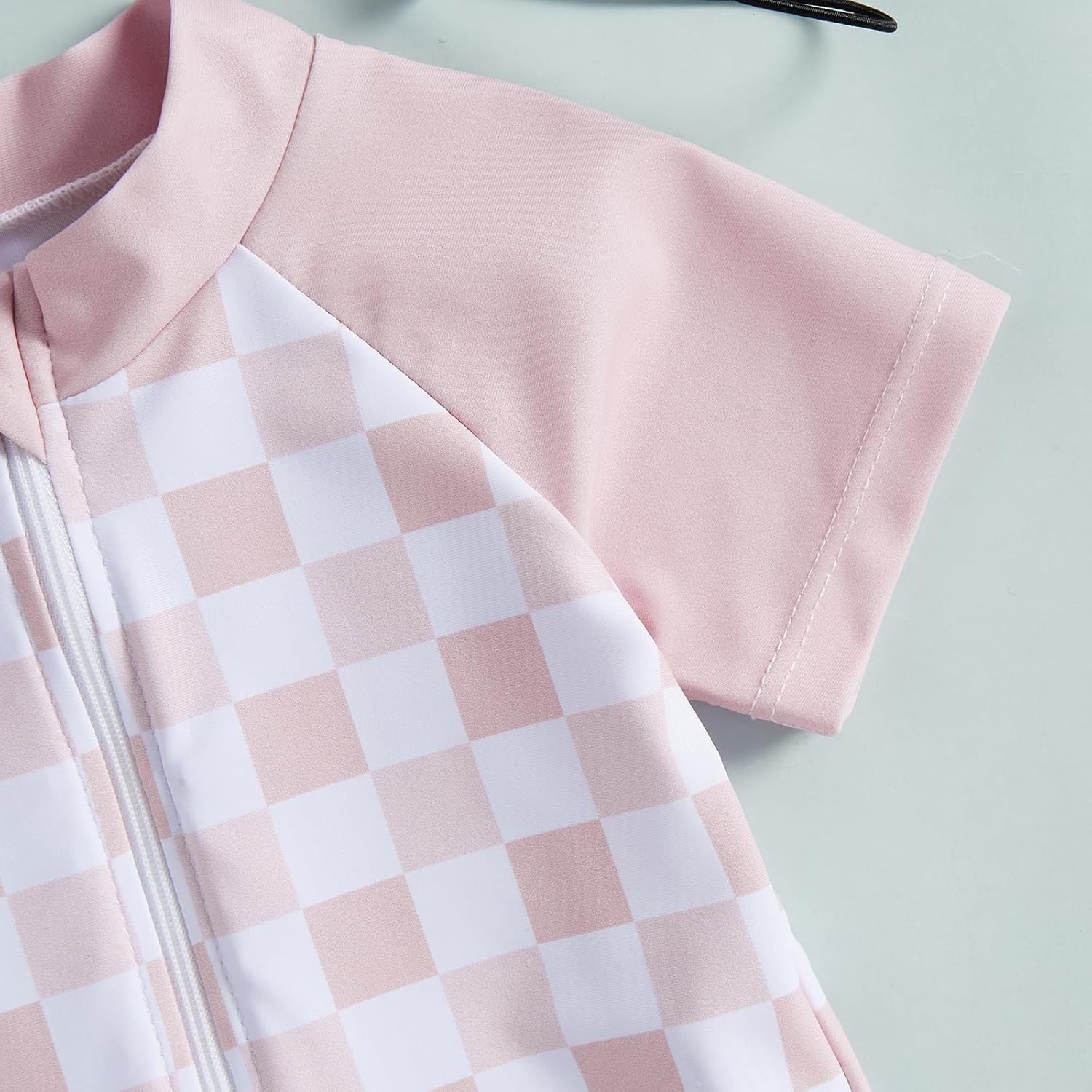 MAYUMMPY Baby Boys Girls Swimwear Casual Zipper One Pieces Rash Guard Swimsuit and Hat Beachwear Bathing Suit