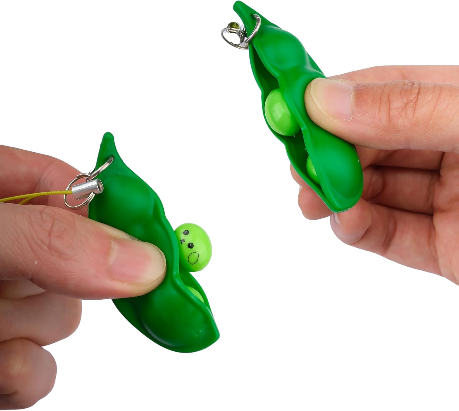 Sensory Fidget Toy 10 Set Roller Bike Chain Fidget Spinner and Marble Fidget Stress Pea Pod Stress Relief Tools, Spiky Sensory Finger Rings for Kids and Adults with Attention Disorder