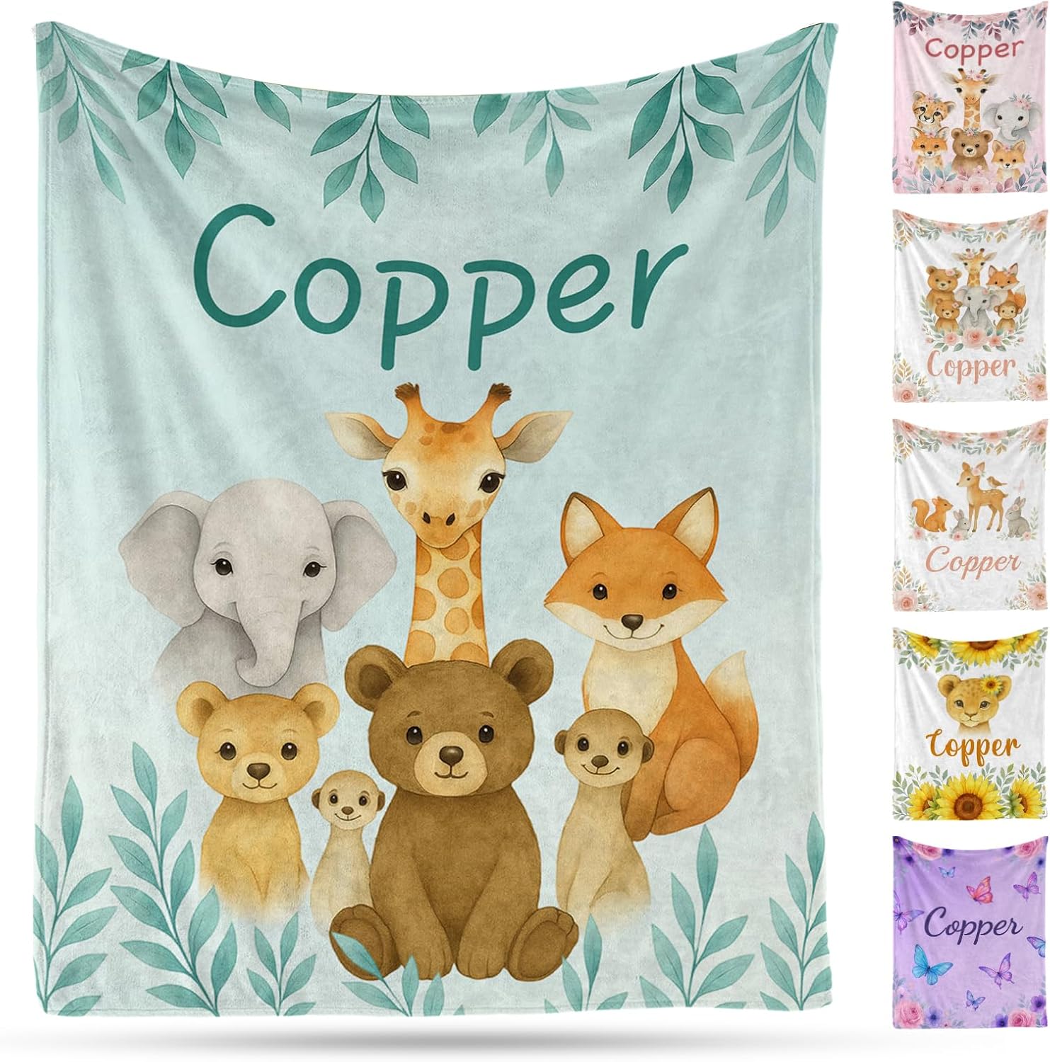 Ship Next Day, Personalized Baby Blanket – Printed in USA, Custom Baby Blanket for Boys & Girls, Baby Blanket with Name, Baby Shower, Easter, Christmas, Birthday Newborn & Toddler Gifts, Baby Gifts