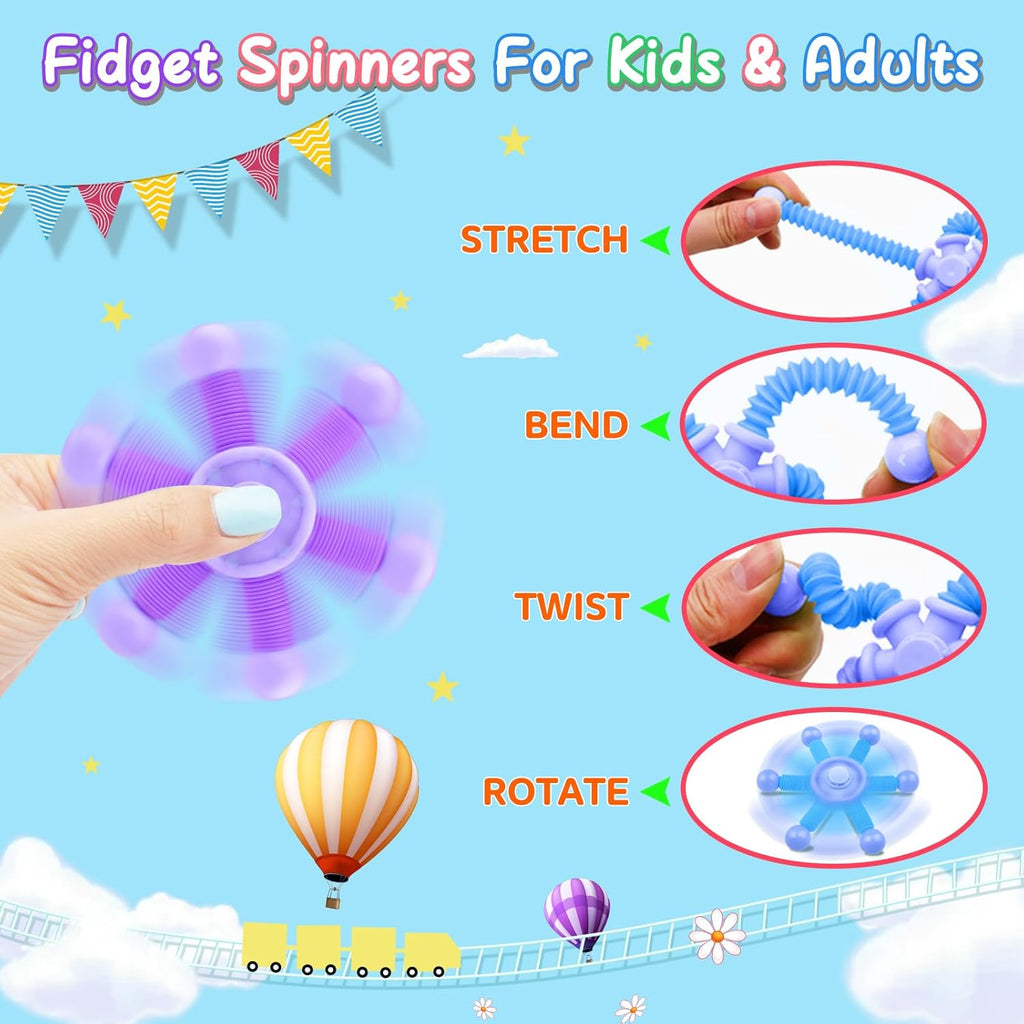Cevioce Fidget Spinners for Kids & Adults 3PCS Fingertip Gyros for Teen Girls Boys 8-12 Years Stress Reliefs Toys for ADHD Astium for Kids TravelToys for Toddlers Ages 3-5 Presents(A)