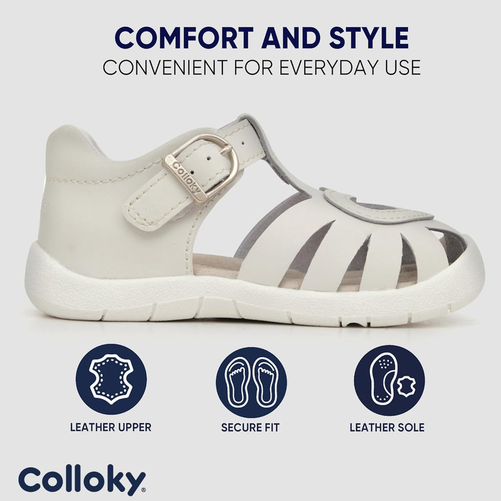 Toddler Girls Fisherman Buckle Sandals - Comfortable Summer Sandals with Closed Toe & Adjustable Strap for Daily Wear & Outdoor Play