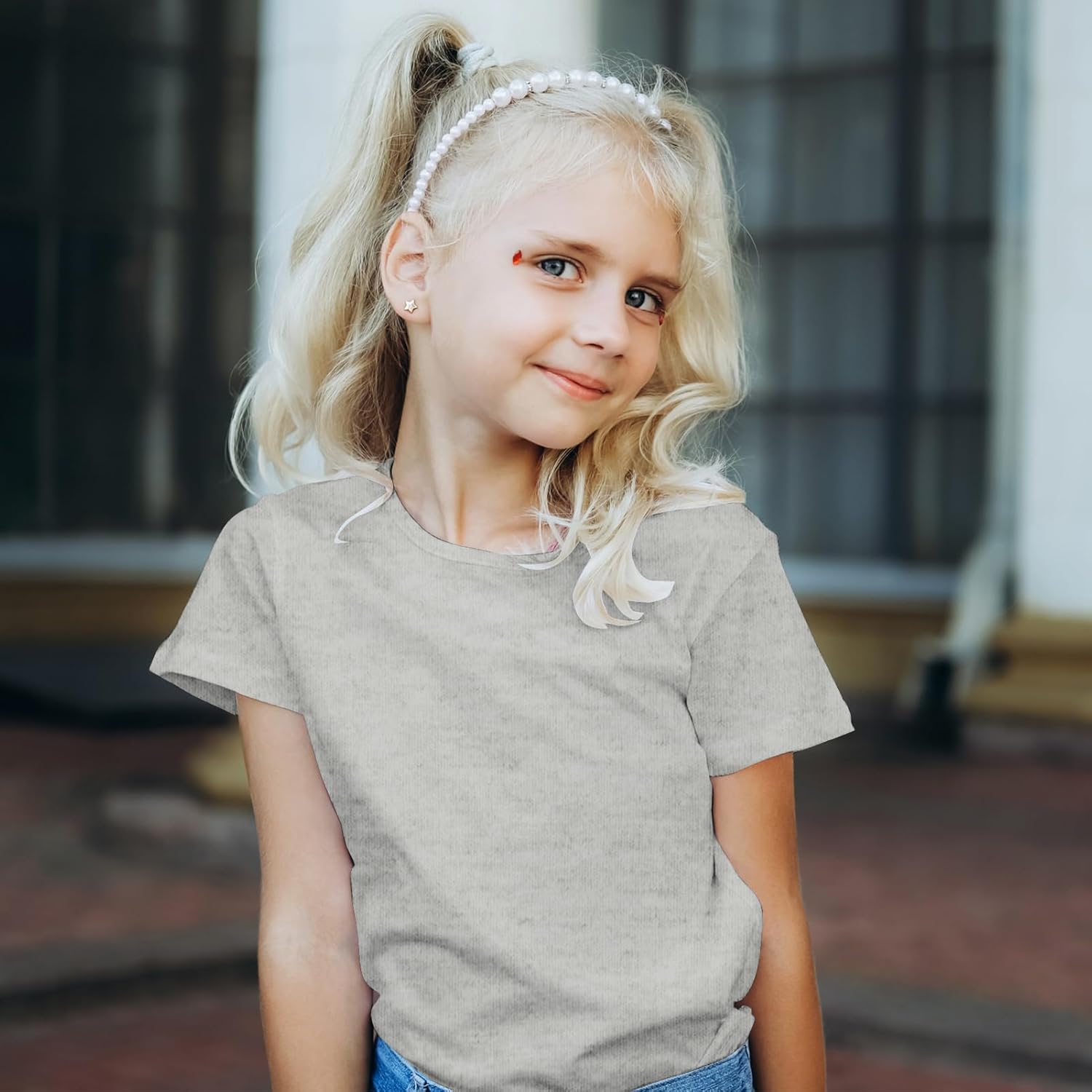 3 Pack Kids T-Shirt Cotton Short Sleeve Tee Shirts for Unisex Boys and Girls Toddler Summer Crew Neck Tops