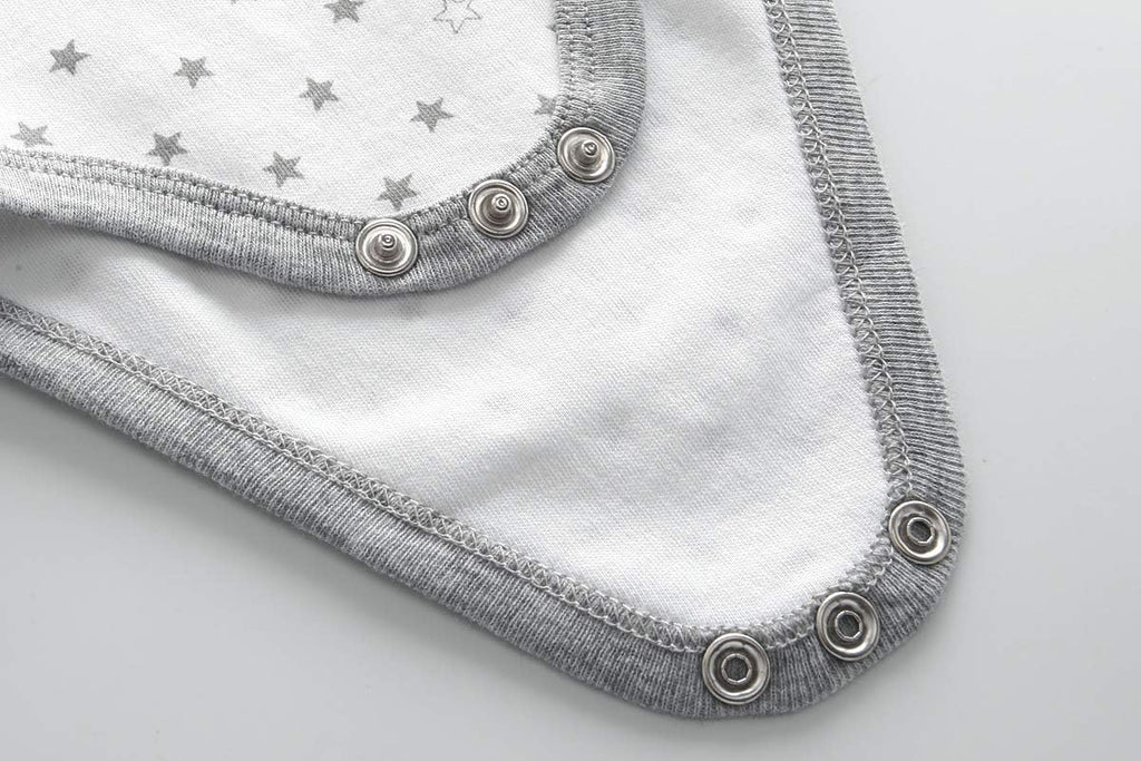 Kiddiezoom Baby Bodysuit Newborn Short Sleeve baby One-Piece Cotton 5-Pack baby clothes