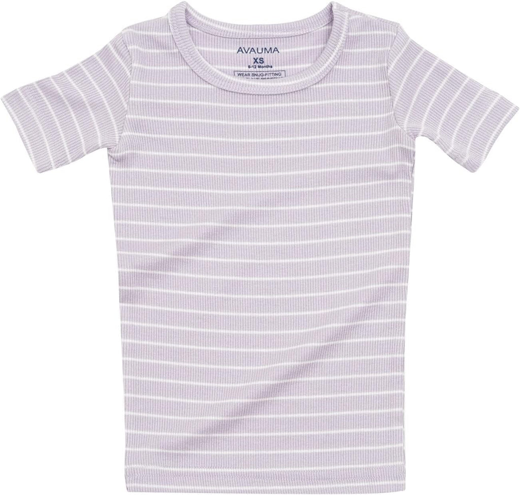 AVAUMA Stripe Pattern Baby Boys Girls Pajama Set Kids Toddler Snug fit Ribbed Sleepwear pjs for Daily Life Style