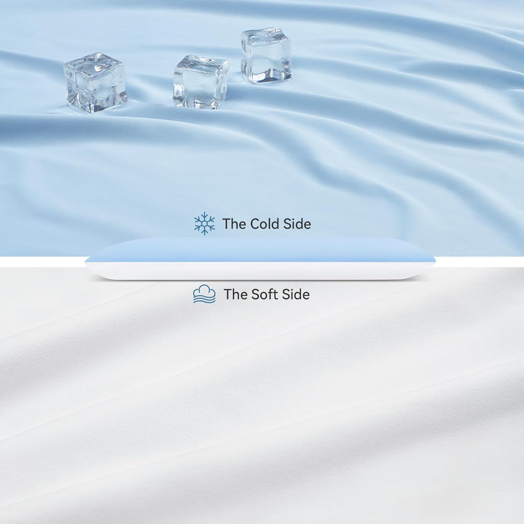 AM AEROMAX 2.75 Inches Standard Size Hyper Slim Memory Foam Pillow for Stomach and Back Sleepers - Thin, Flat Design for Cervical Neck Alignment and Deeper Sleep.