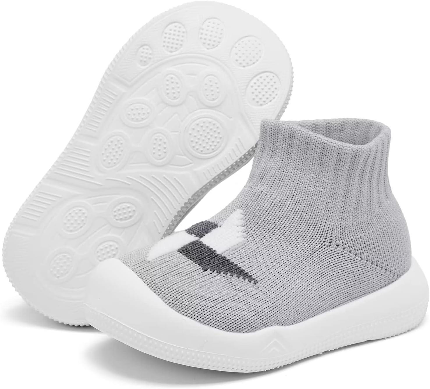 Eashi Baby Boy Girl Non-Skid Indoor Infant Walking Shoes Breathable Warm Elastic Sock Shoes with Memory Sole Protect Toes Outdoor Sneakers