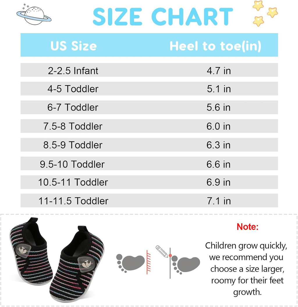 FEETCITY Toddler Walking Shoes Slip On Toddler Shoes Boys Girls Kids Sports Sneakers Casual School Shoes Barefoot Shoes