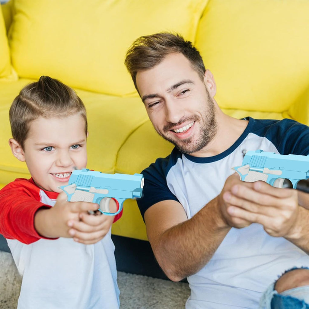 1911 3D Printed Small Pistol Toys Small Gun Toy Pístol Fidget Toys Fidget Gun Sensory Toys Adults Stress Relief Pistol Toy for Kids Friends Christmas Birthday Gift-Blue