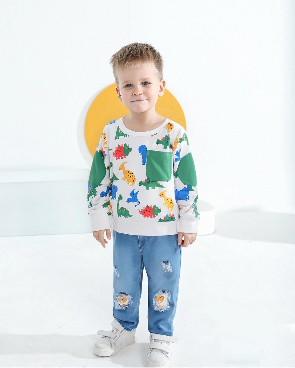 Toddler Baby Boy Outfits Fall Winter Clothes Color Block Long Sleeve Sweatshirt Tops + Jogger Pants Set 2PCS