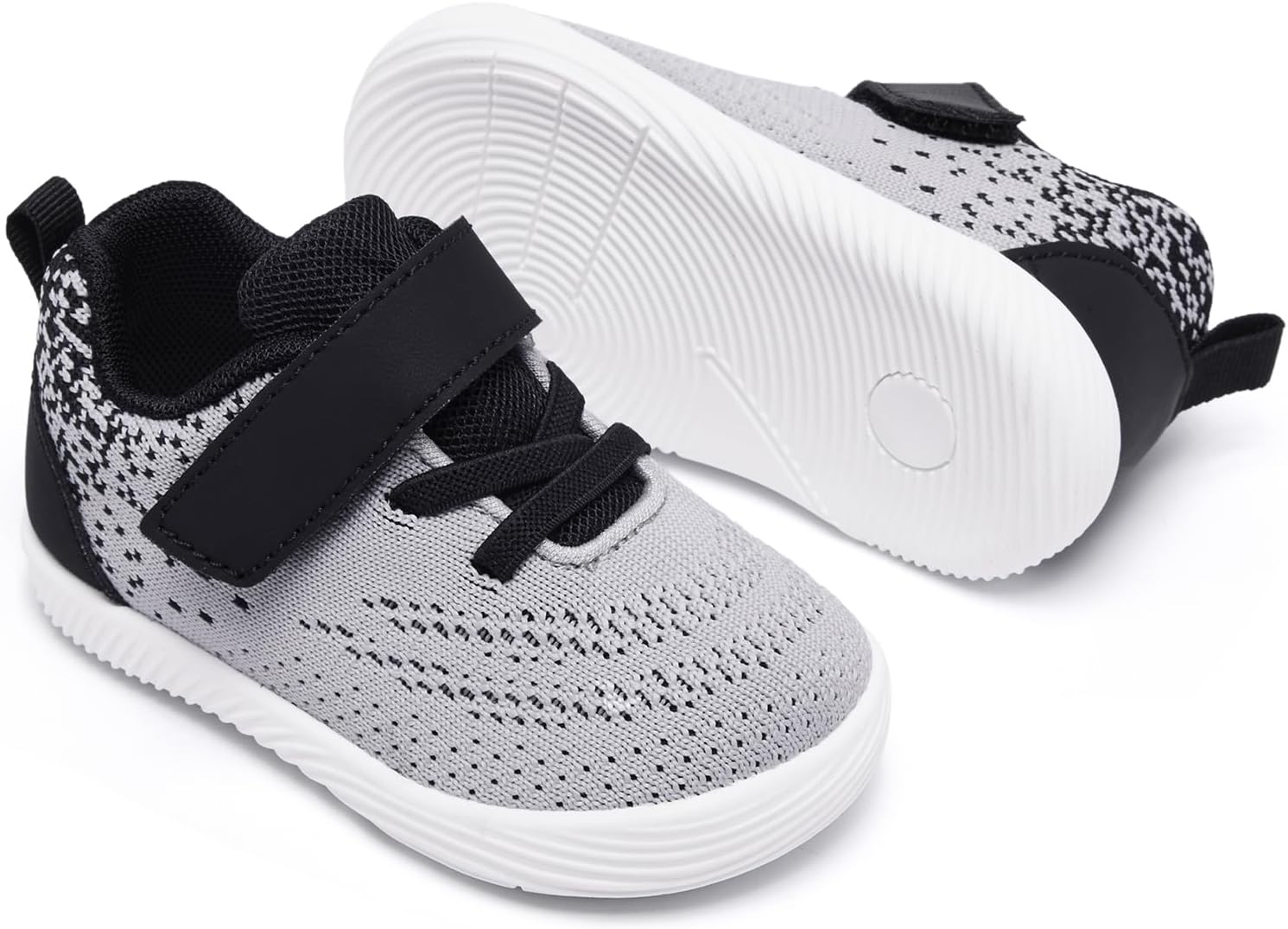 MORENDL Toddler Sneakers Baby Boys & Girls Barefoot Shoes Lightweight Breathable Walking Running Tennis Athletic Sport Shoes