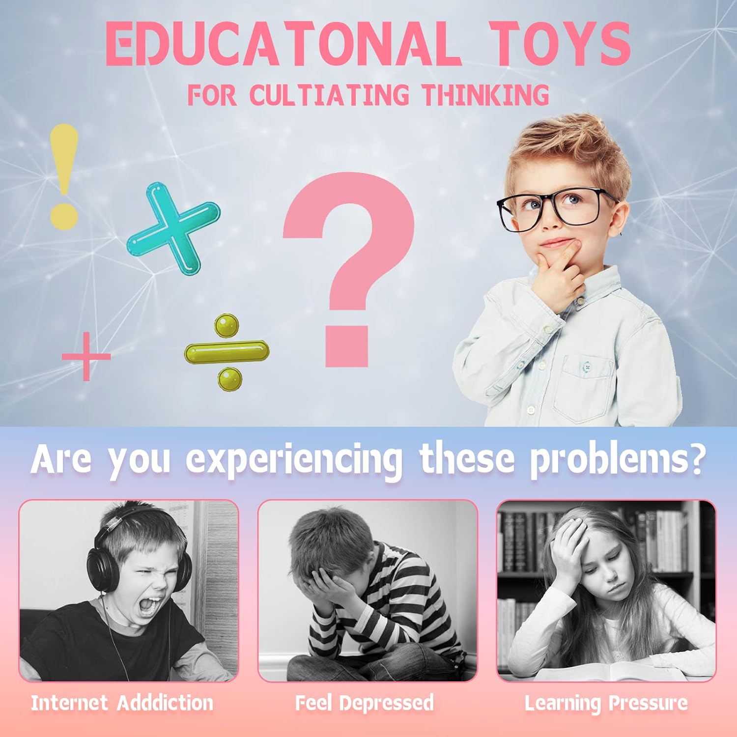 3 PCS Magic Cube Bean Puzzle,Rotate and Puzzle,Stress and Anxiety Relief Fidget Toys,Brain Teasers Travel Games for Kids,Teens,and Adults,Pop Birthday Gifts(Individually Gift Boxed)