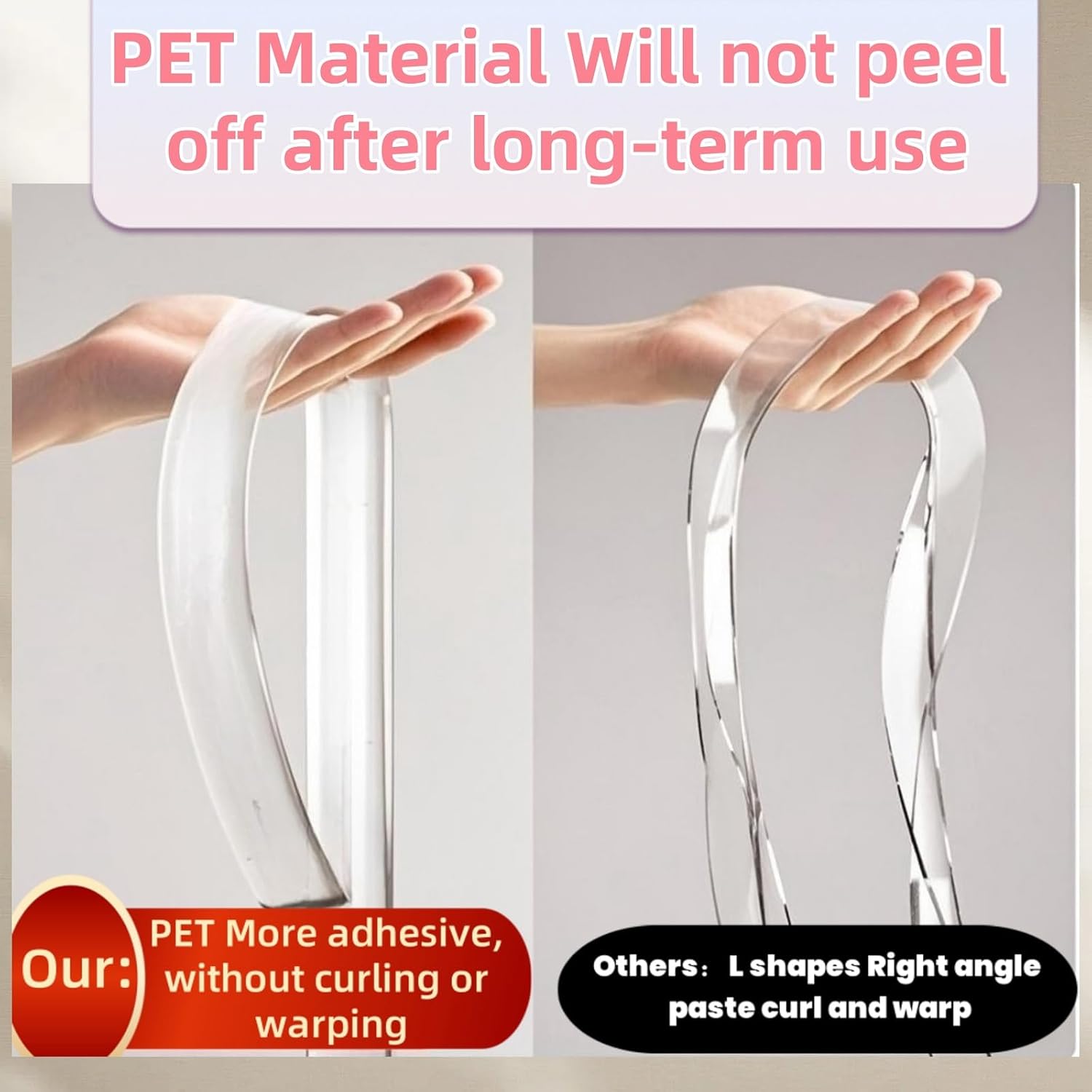 2roll Edge Protector Tape 1.18in Width x78.8in Length,Clear Edge Protector Strip Sharp Edge Wrap Cover Tape,Adhesive Edge Protector (3cmx2m,thk: 2mm)