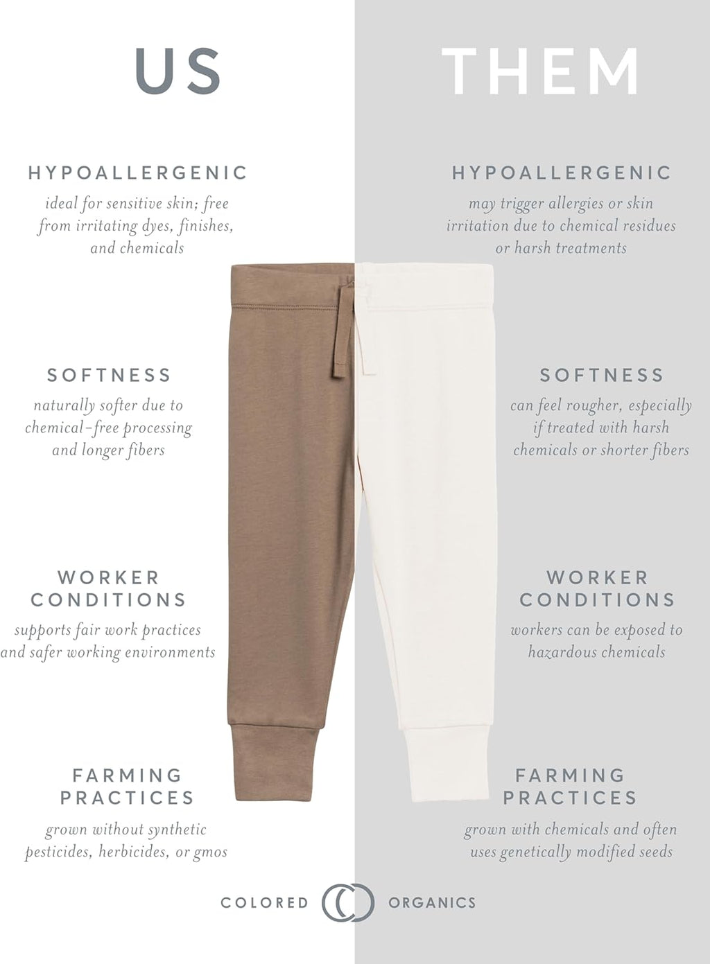 Colored Organics - Cruz Joggers Organic Cotton Baby Pants - Kids & Baby Clothes