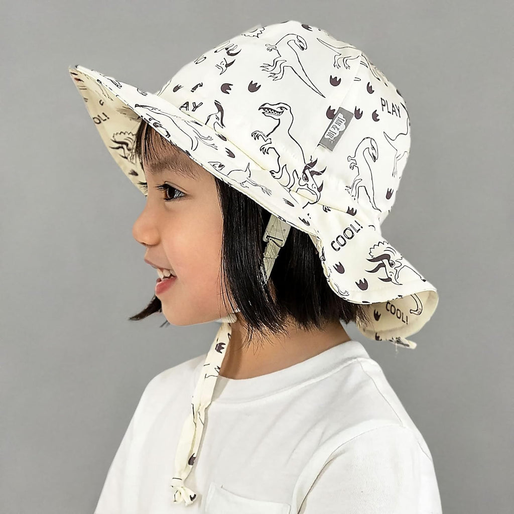 JAN & JUL Adjustable Cotton Floppy Sun Hat with 50+ UPF Protection for Boys