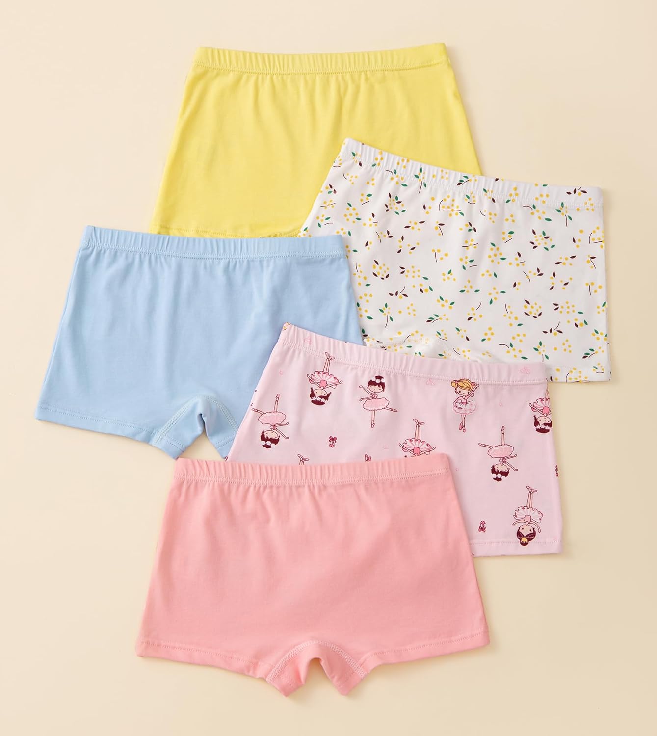 CHUNG Toddler Little Girls Kids Briefs Panties Soft Cotton Boyshort Underwear Pack Big Girl Daily Cute Pattern