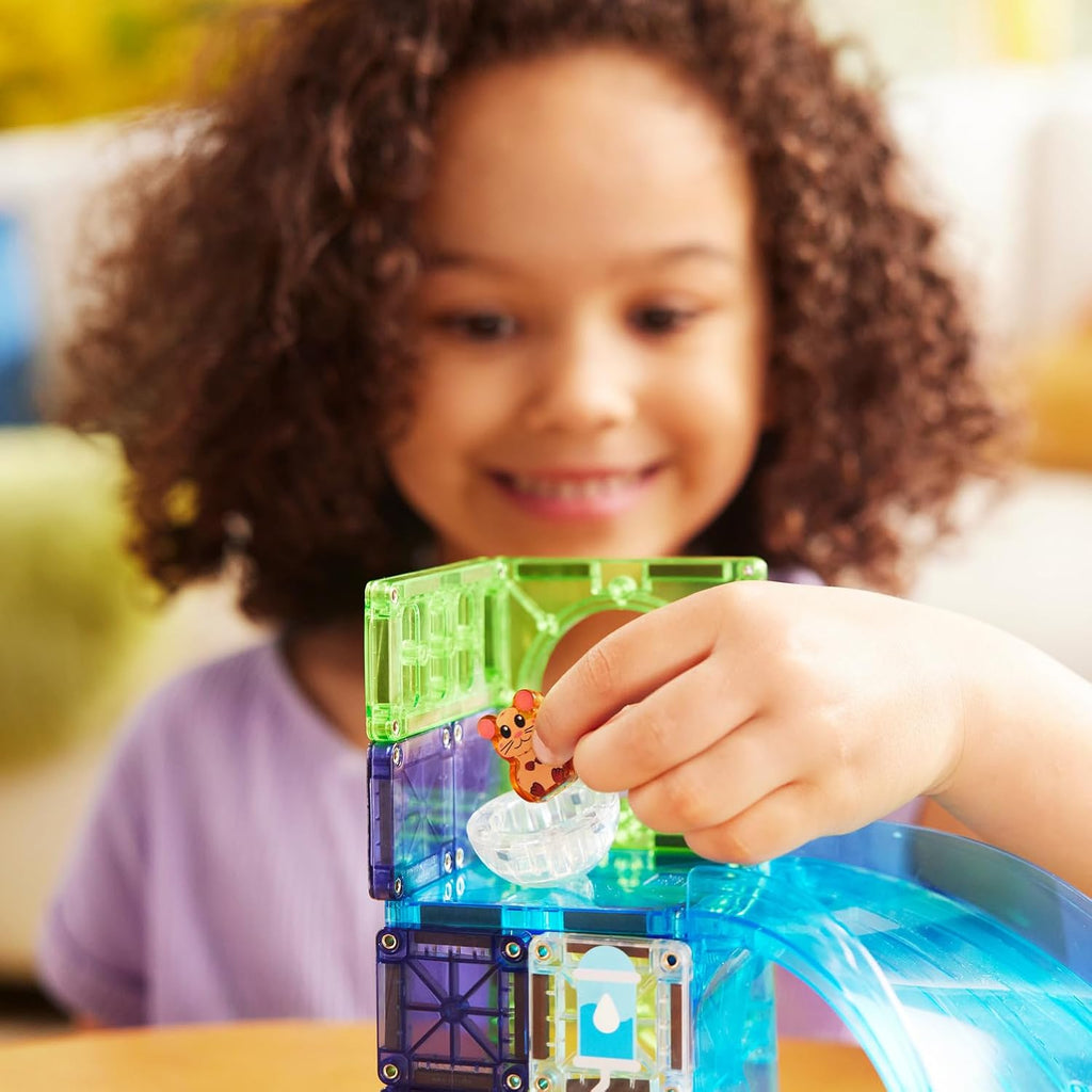 MAGNA-TILES Hamster Ball 13-Piece Magnetic Construction Set, The Original Magnetic Building Brand
