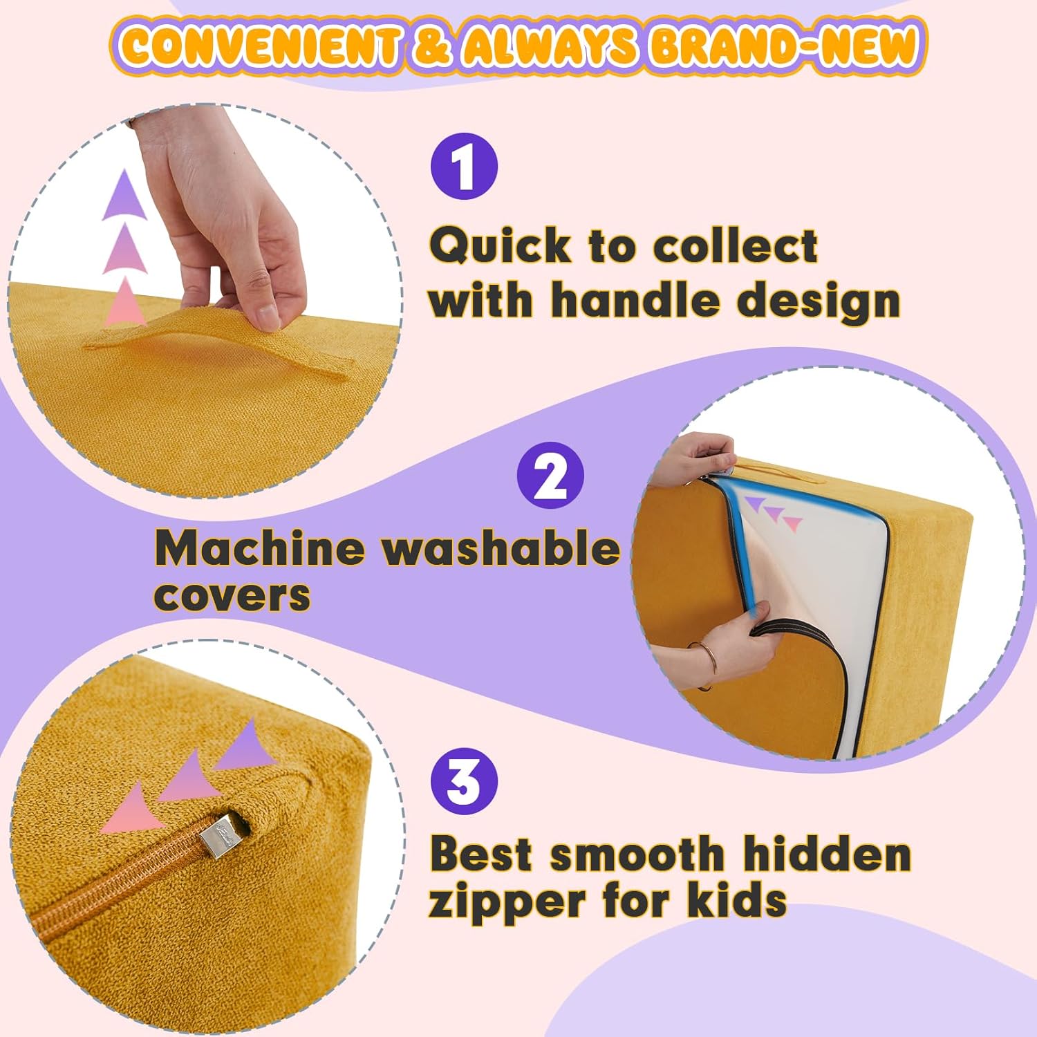 6Pcs Indoor Soft Play Equipment, Toddler Climbing Toys