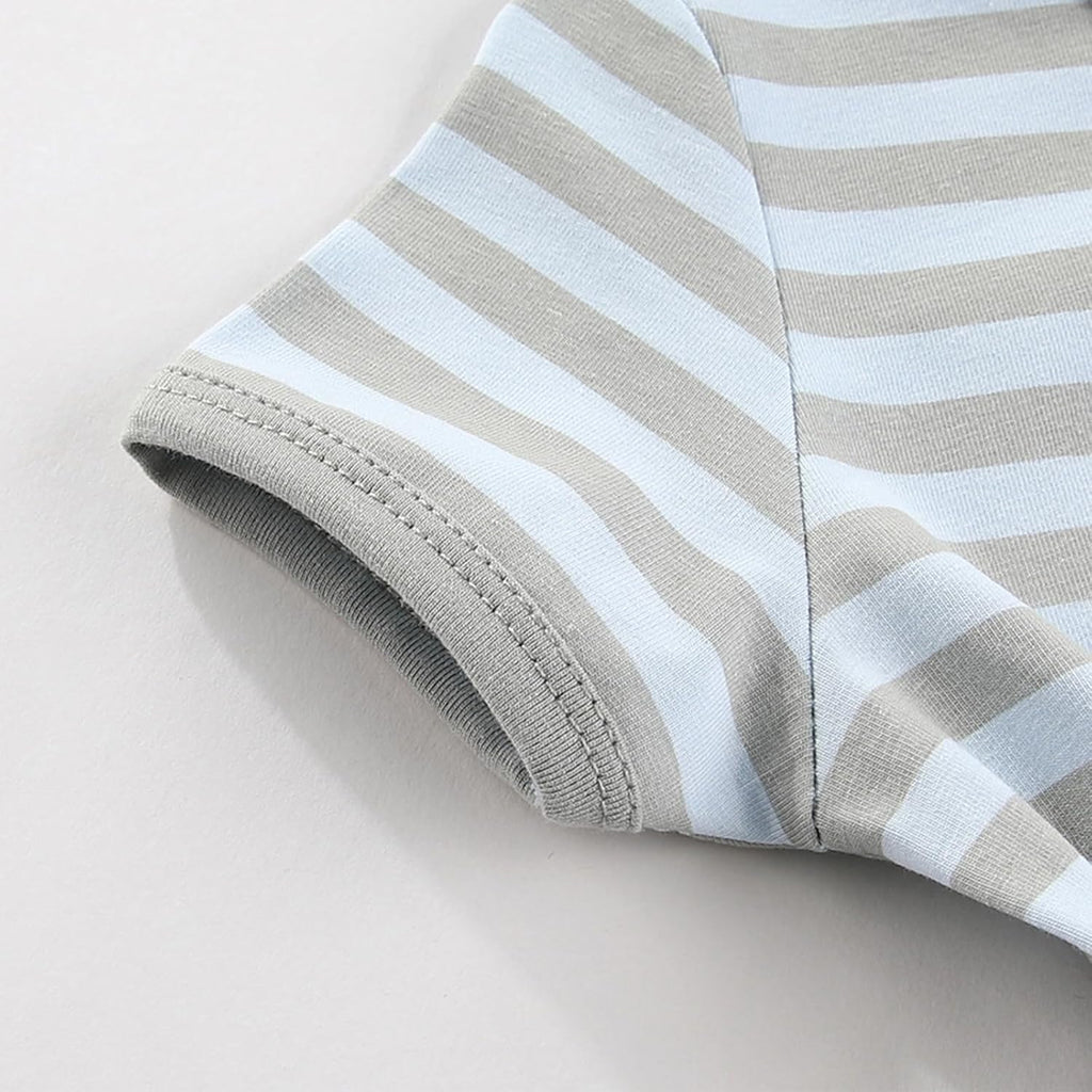 Baby Boy Girl 2 Pack Romper Infant Short Sleeve 2 Way Zipper One Piece Jumpsuits Newborn Clothes 0-24 Months