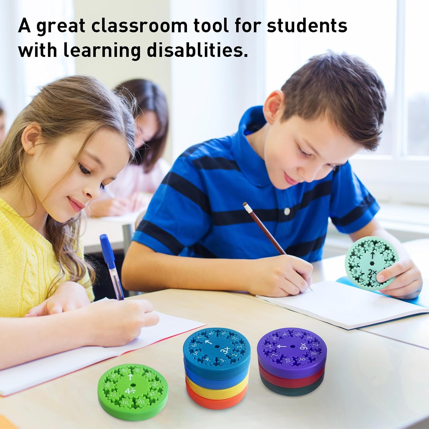 Math Fidget Spinners, Fun Math Toys - Helps Learn Math & Improve Memory, Multiplication Fidget Game for Classroom Homeschooling Counting Number