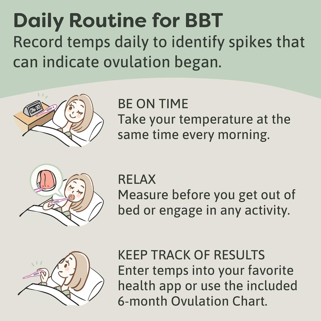 Microlife Digital Basal Thermometer 1/100th Accurate, Fertility Prediction and Ovulation Tracking, Oral or Vaginal BBT, (60-Second Reading),