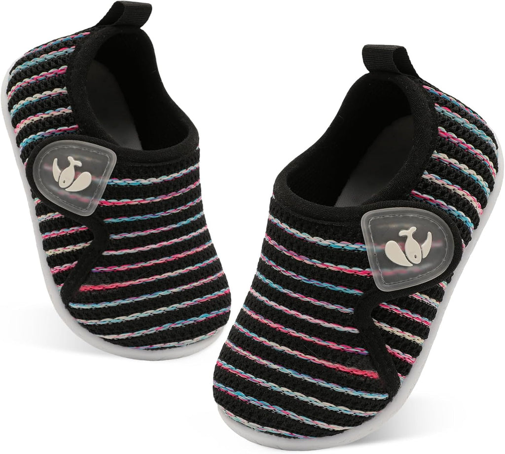 FEETCITY Toddler Walking Shoes Slip On Toddler Shoes Boys Girls Kids Sports Sneakers Casual School Shoes Barefoot Shoes