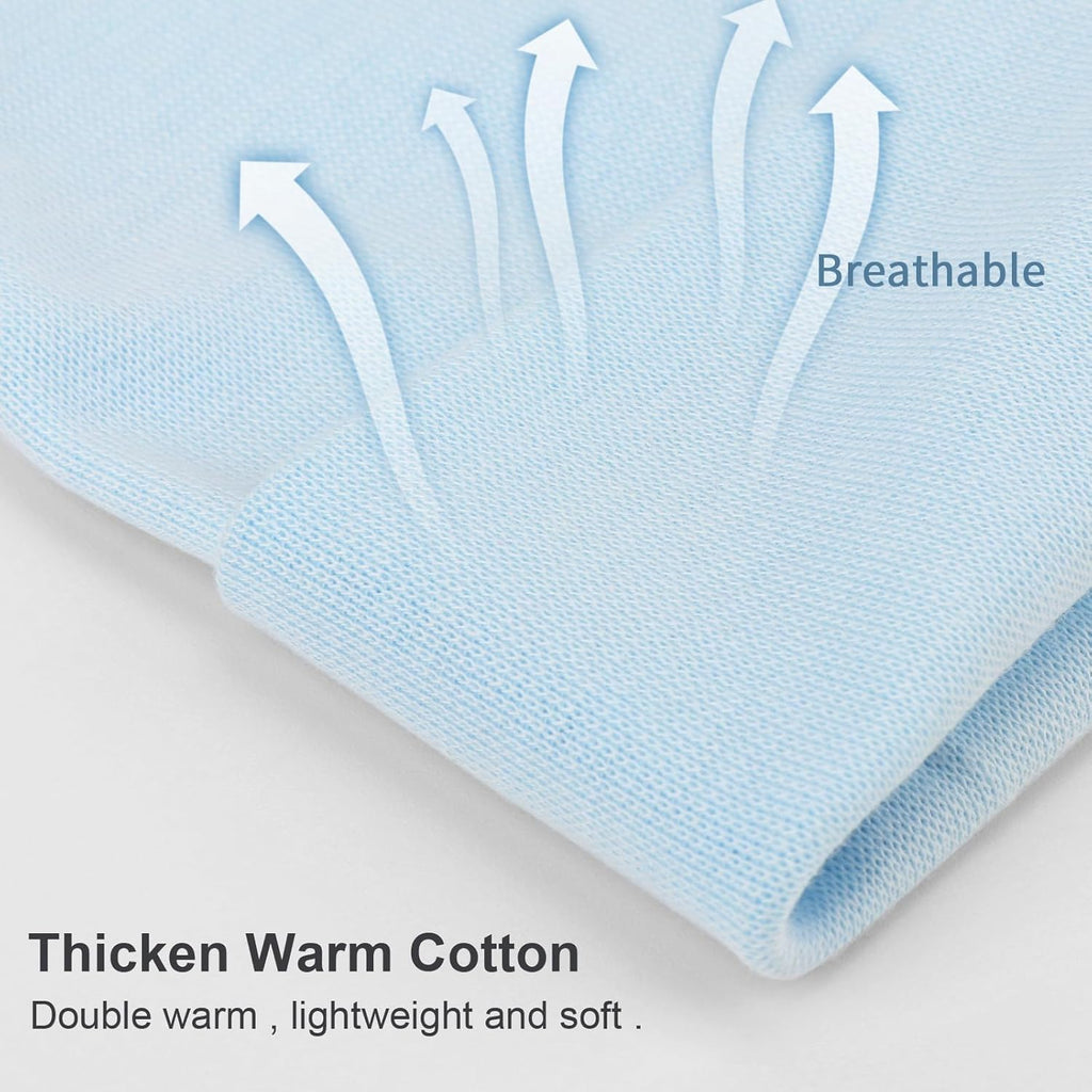 DRESHOW BQUBO 4 Pieces Baby Beanie Newborn Toddler Soft Cute Knit Hat Hospital Hats for Baby Boys Infant Cap Beanies