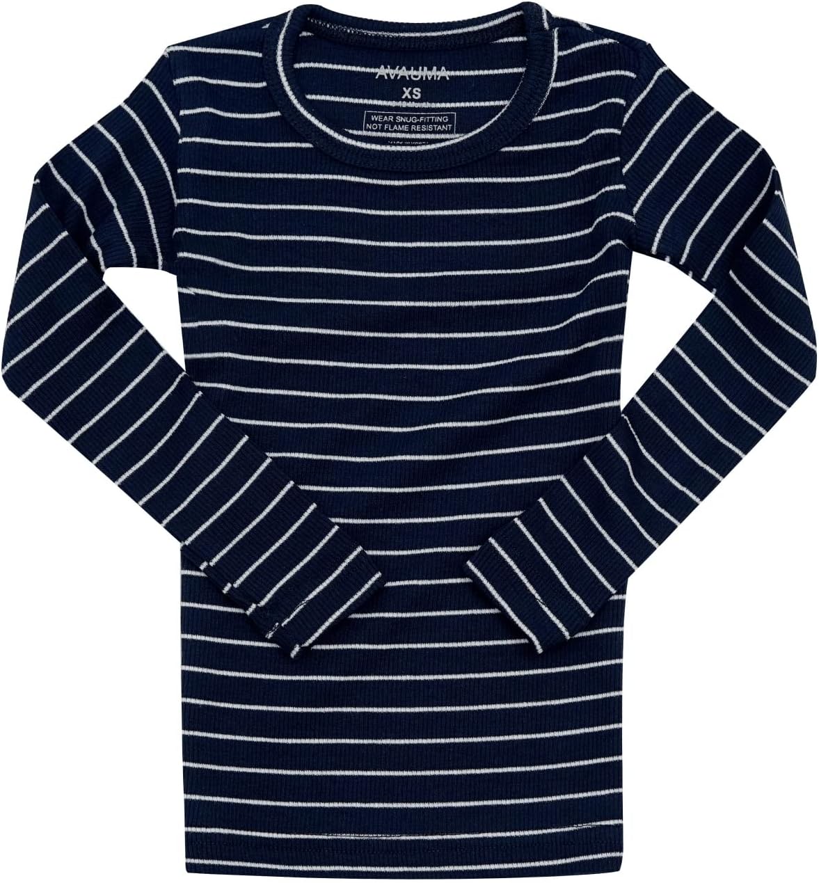 AVAUMA Stripe Pattern Baby Boys Girls Pajama Set Kids Toddler Snug fit Ribbed Sleepwear pjs for Daily Life Style