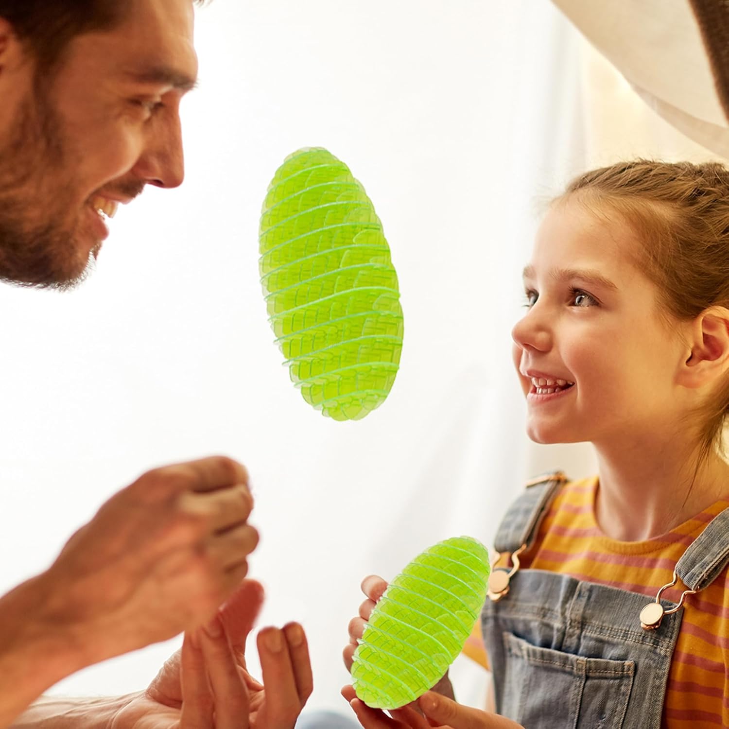 Fidget Worm Toys Cool Pocket Toys Spring Slinky Infinity Gadgets Kinetic Toy for Kids Adult Relieving Stress Boredom ADHD Autism, Size L