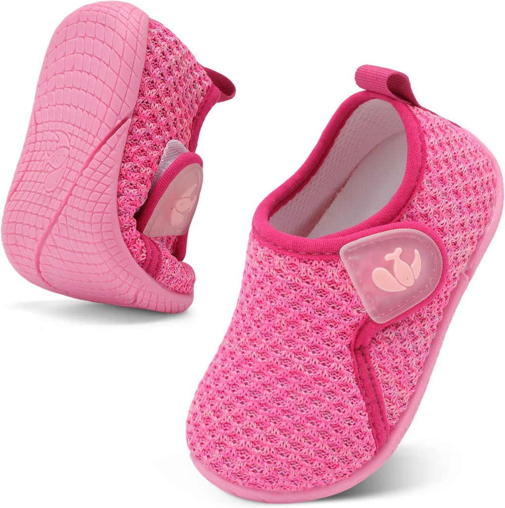 FEETCITY Toddler Walking Shoes Slip On Toddler Shoes Boys Girls Kids Sports Sneakers Casual School Shoes Barefoot Shoes