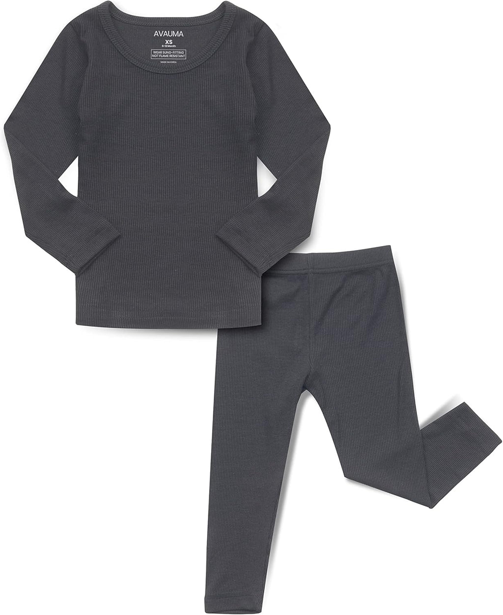 AVAUMA Baby Boys Girls Pajama Set Kids Toddler Snug fit Ribbed Sleepwear pjs for Daily Life Style