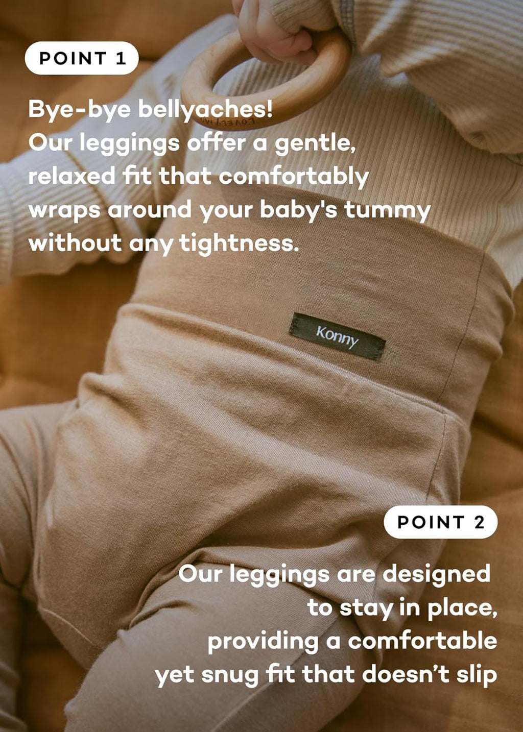 Konny Soft Modal High Waist Leggings 4P-Set (6-18M)