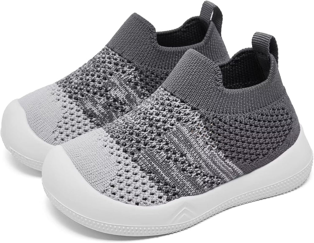 Eashi Baby Boy Girl Non-Skid Indoor Infant Walking Shoes Breathable Warm Elastic Sock Shoes with Memory Sole Protect Toes Outdoor Sneakers