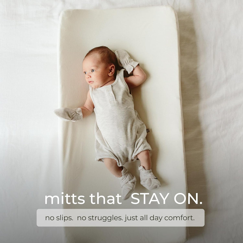 goumikids Viscose Made from Bamboo Cotton Anti-Scratch Soft Stay-On Mitts