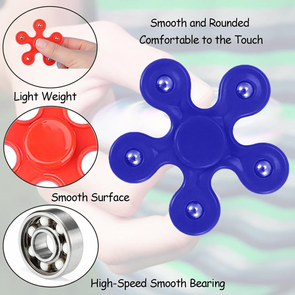 32 Pack High Speed Bearing Quiet Fidget Spinners Bulk, Stress Relief Sensory Fidget Toys Bulk for Kids, Birthday Return Gift Party Favors Classroom Prize Student Gifts Stocking Stuffers (32)