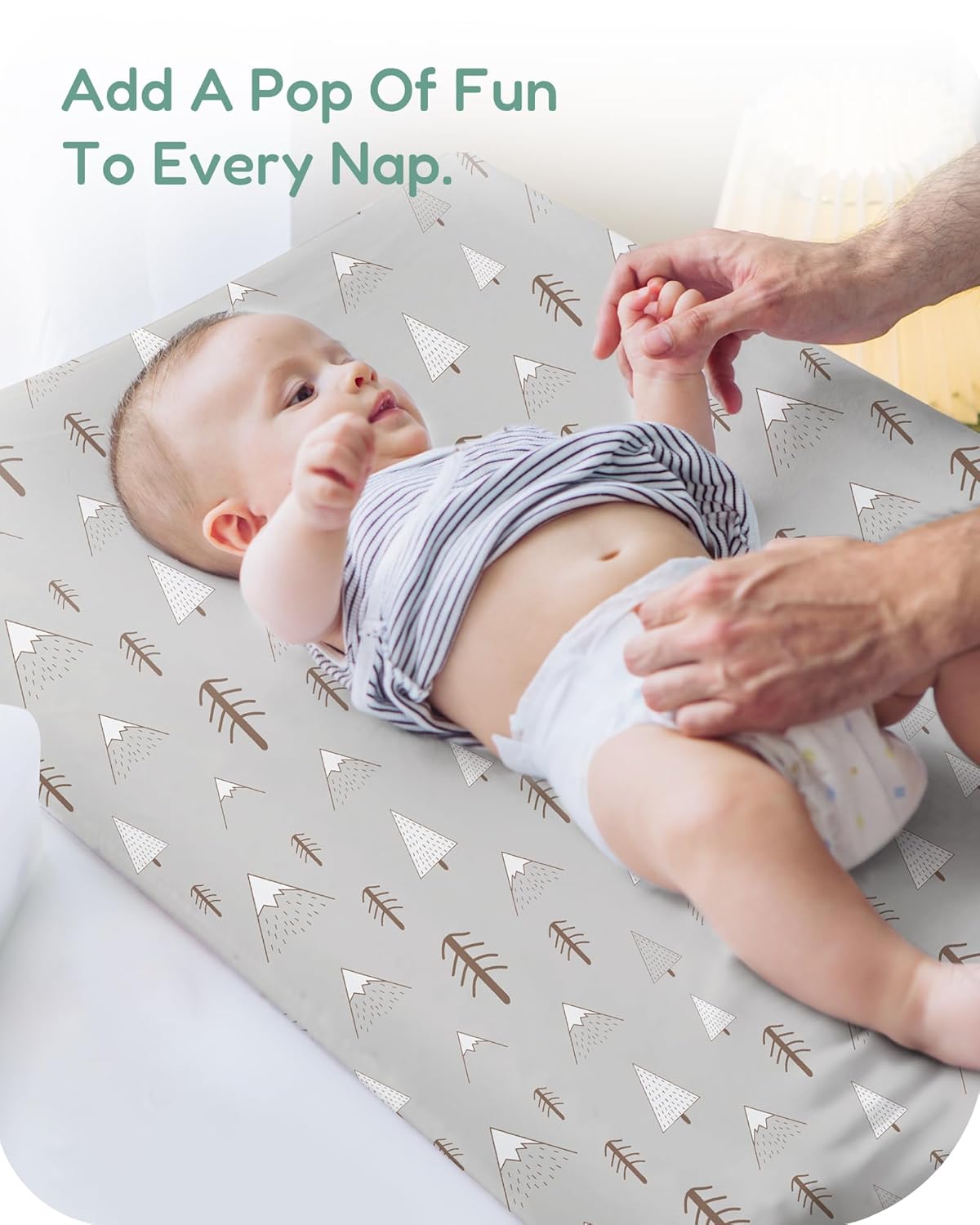 Extra Stretchy Changing Pad Cover, Ultra Soft Premium Jersey Knit Changing Pad Sheets, Unisex for Boys Girls, Fits All Standard Changing Tables/Dresser Tops - 2 Pack